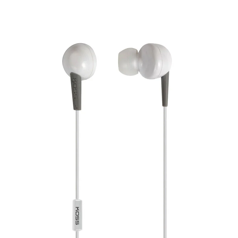 Навушники In-Ear Koss KEB6iW, 3,5 mini-jack, Mic, Білий