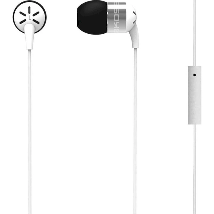 Навушники In-Ear Koss KEB25iW, 3,5 mini-jack, Mic Білий