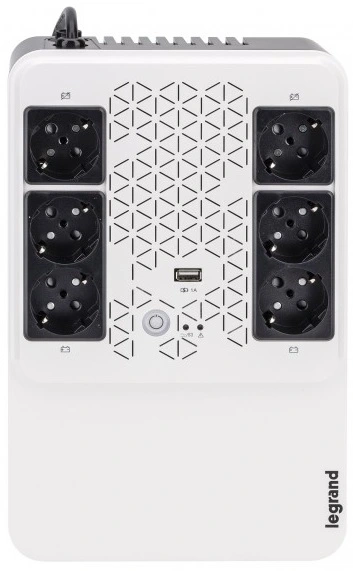 Джерело безперебійного живлення Legrand Keor Multiplug, 600VA/360W, USB, 6хSchuko, USB - 2