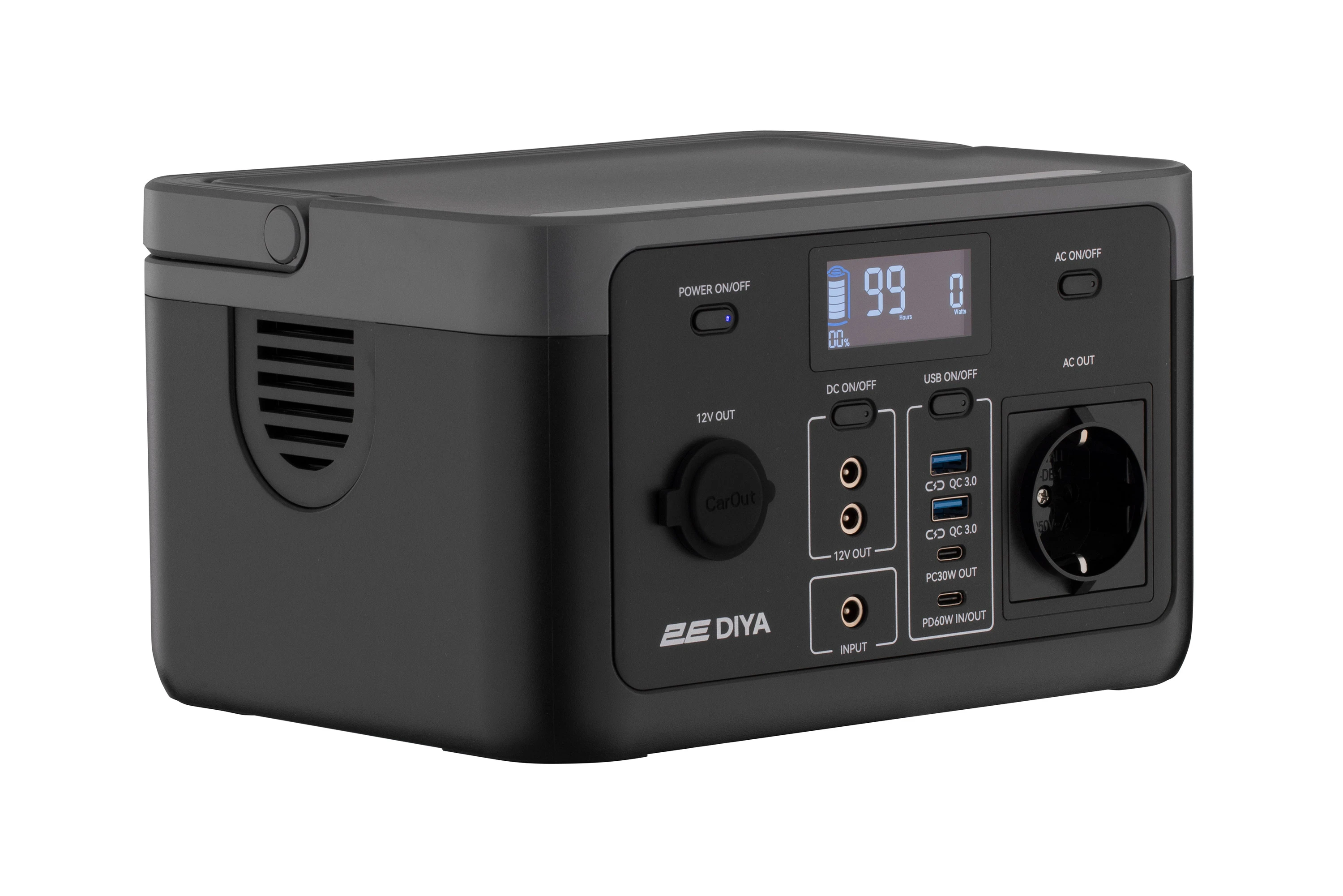 Портативна електростанція 2Е Diya, 300 Вт, 320 Вт/год, швидка зарядка