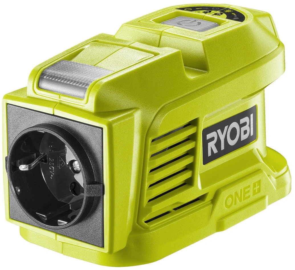 Інвертор напруги акумуляторний Ryobi ONE+ RY18BI150A-0 18В 150/300Вт розетка 1х220В рознім 2хUSB 0.3