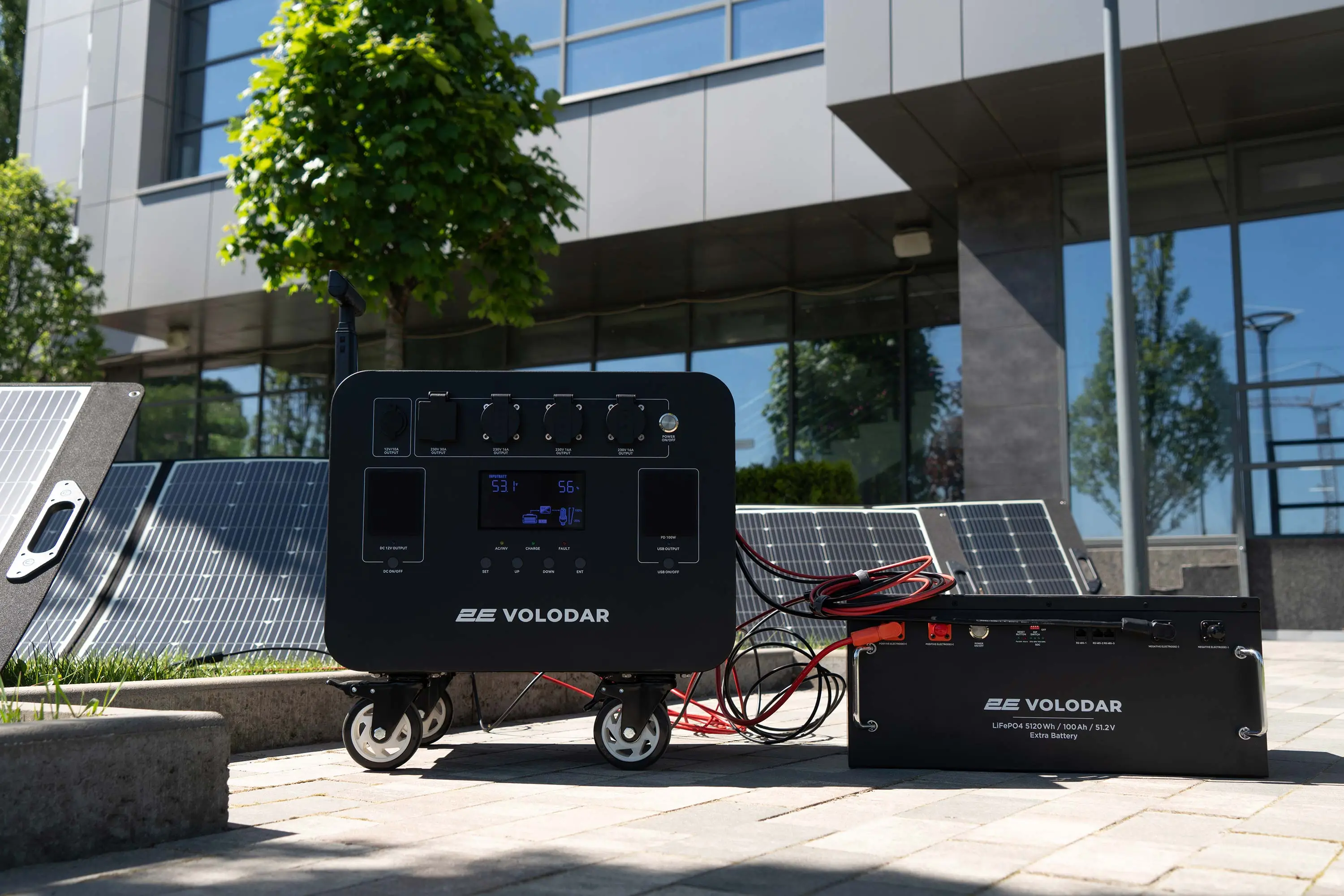 Портативна електростанція 2Е Volodar, 5000 Вт, 5120 Вт/год, WiFi/BT, розширення ємності, швидка заря - 2