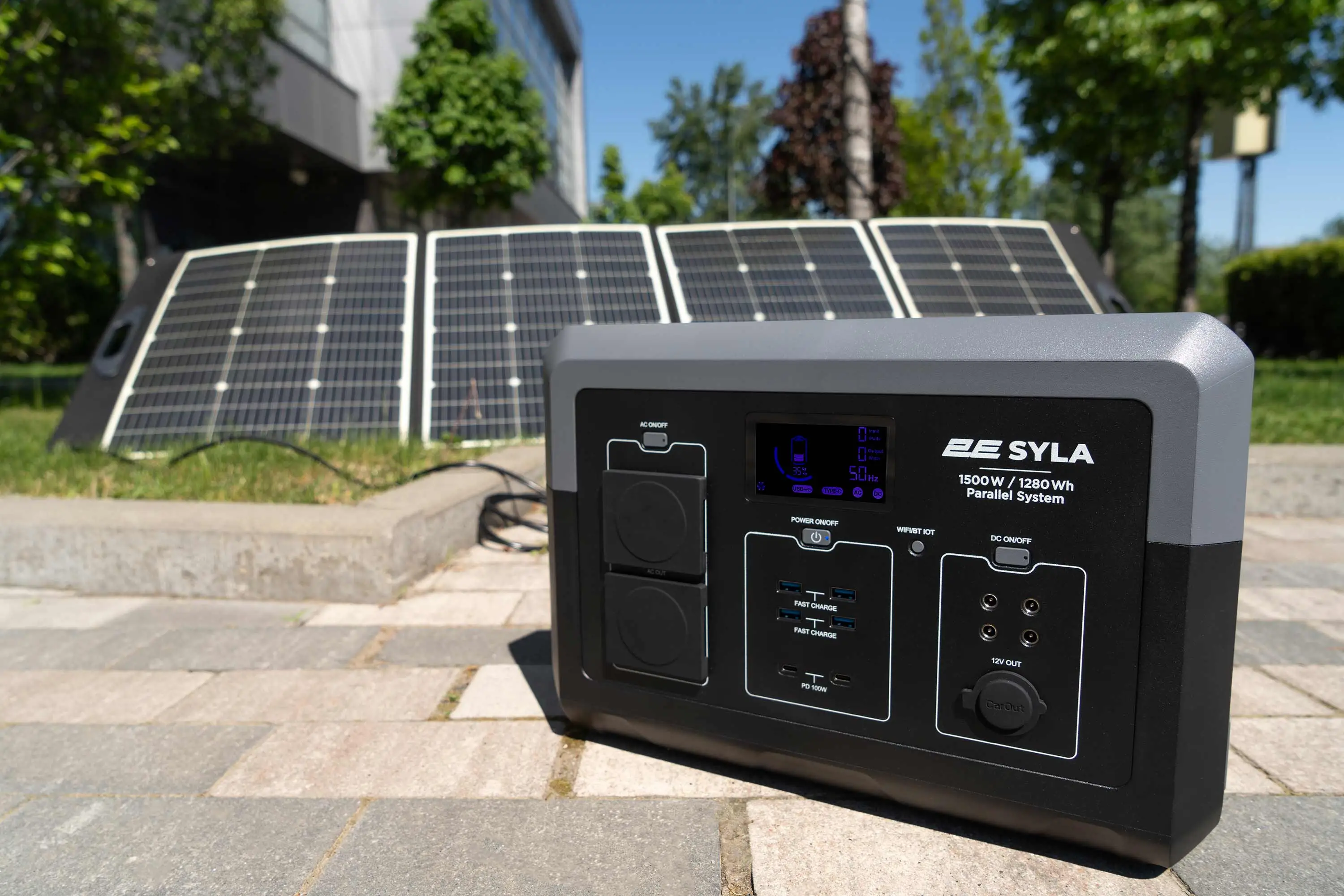 Портативна електростанція 2Е Syla, 1500 Вт, 1280 Вт/год, WiFi/BT, паралельне підключення, швидка зар - 2