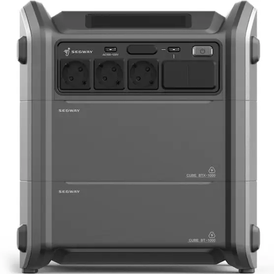 Портативна електростанція Segway CUBE 2000, 2584 Вт заг (R-Drive 4400 Вт), 2048 Вт/год, IPX3, BT, ро