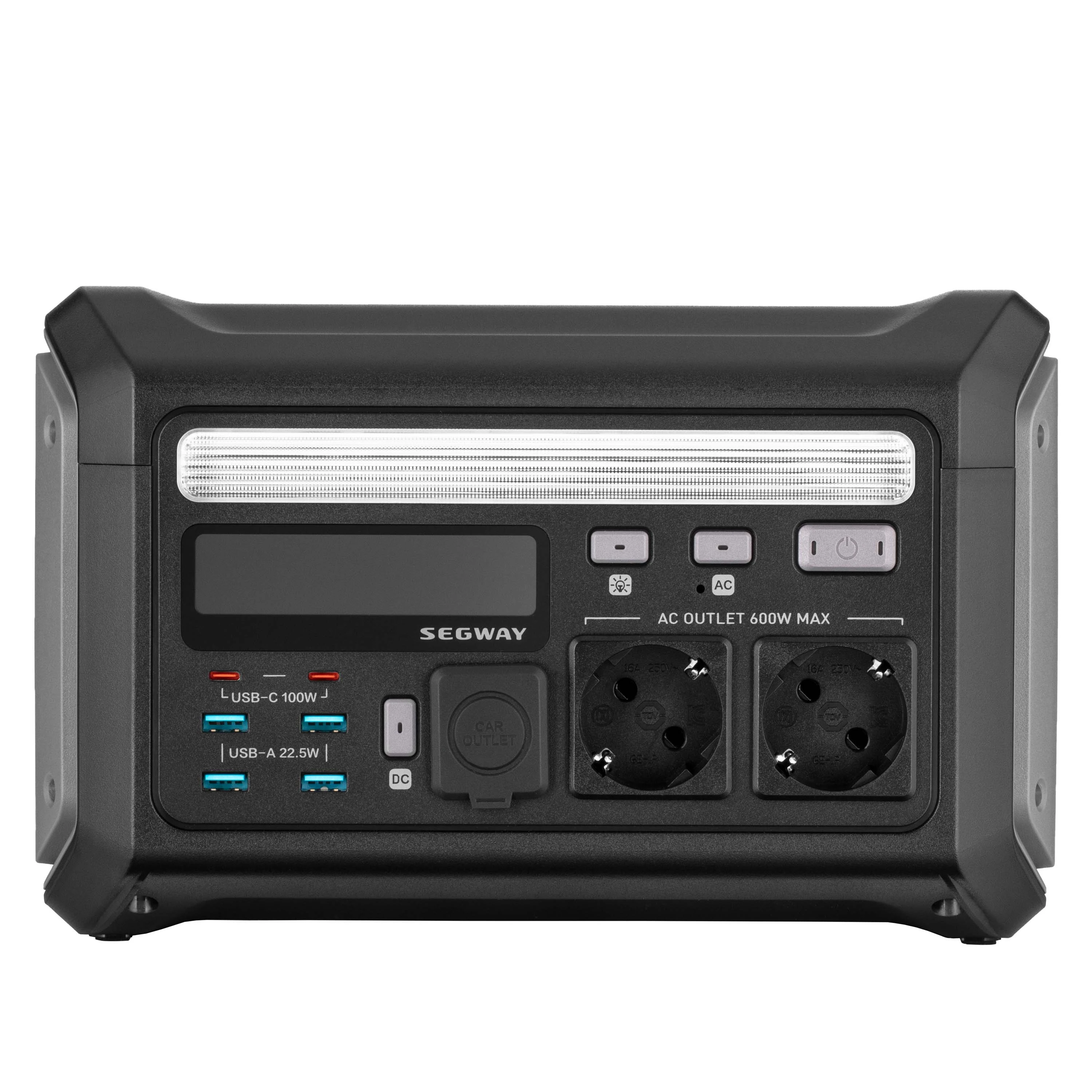 Портативна електростанція Segway LUMINA 500, 600 Вт (R-Drive 1200 Вт), 512 Вт/год, IPX3, BT, Interac