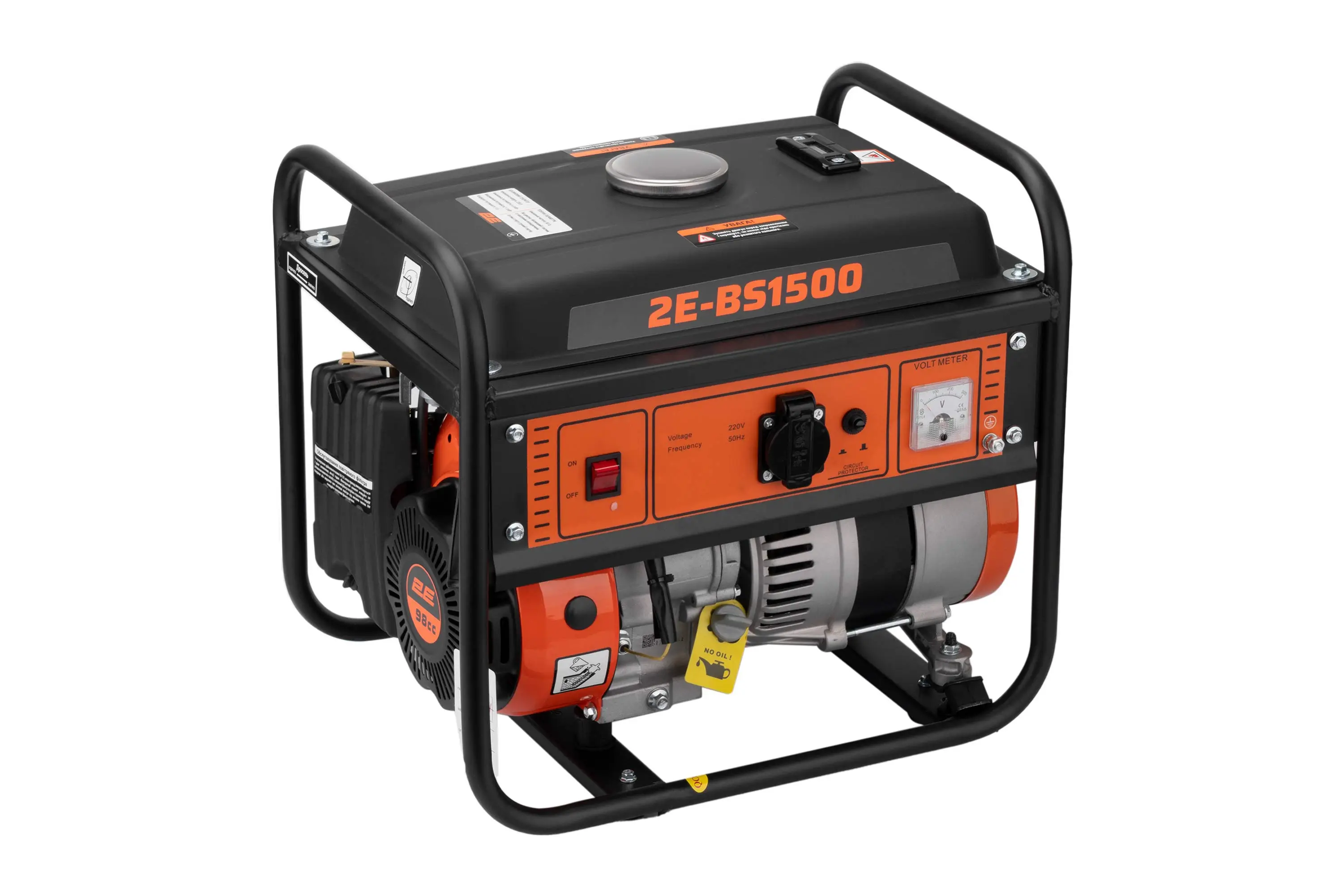Генератор бензиновий 2E 220В (1 фаза), 0.8/1кВт, ручний старт, 26.4кг