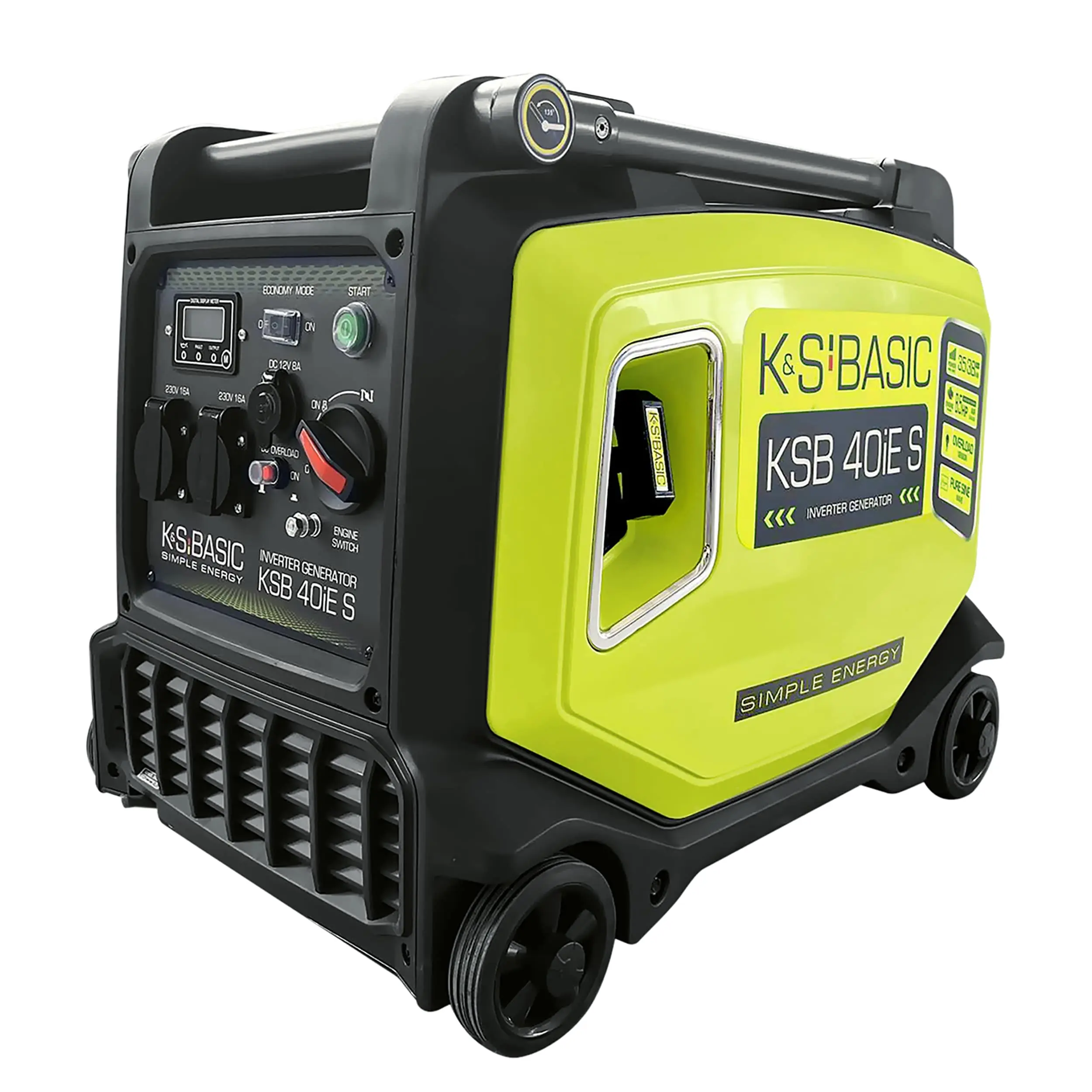 Генератор бензиновий інверторний Konner&Sohnen KSB 40iE S, 230В, 3.8кВт, електростартер, 43кг
