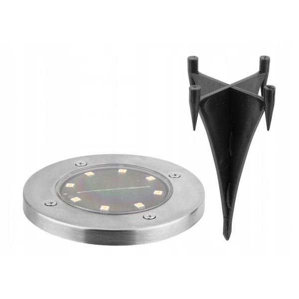 Світильник ландшафтний Neo Tools LED 2Вт 50Лм 3000К 600мА•год автономний датчик сутінків чорний - 2