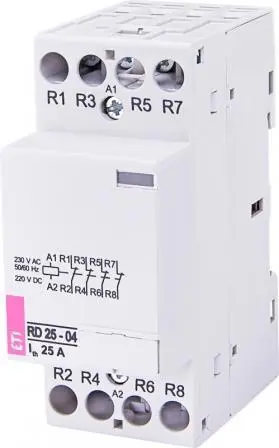 Контактор ETI, RD 25-04 (230V AC/DC) (AC1)