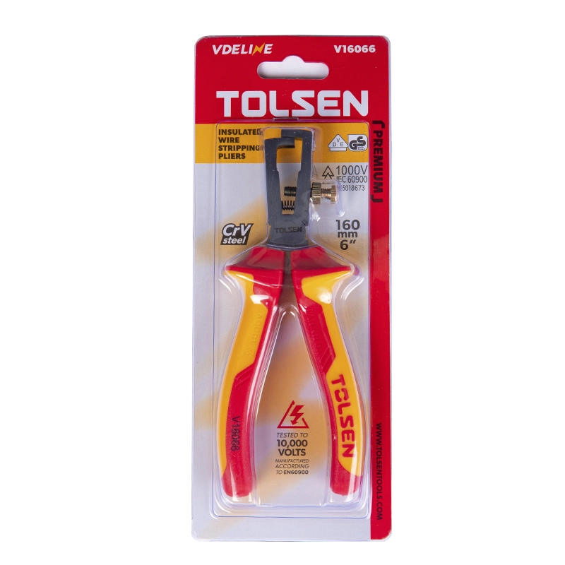 Знімач ізоляції Tolsen Premium, діелектричнй, 1-3.2мм кв., 18-8 AWG, 160мм - 2