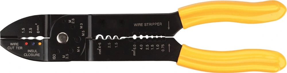 Кліщі обтискні TOPEX, для обтиску наконечників 1.5-6мм кв., 230мм