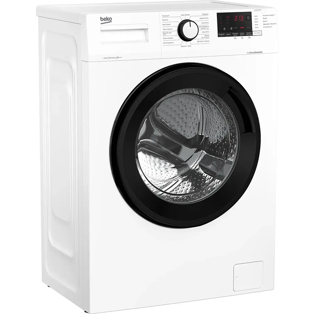 Пральна машина Beko фронтальна, 6кг, 1200, A+++, 45см, дисплей, інвертор, білий - 5