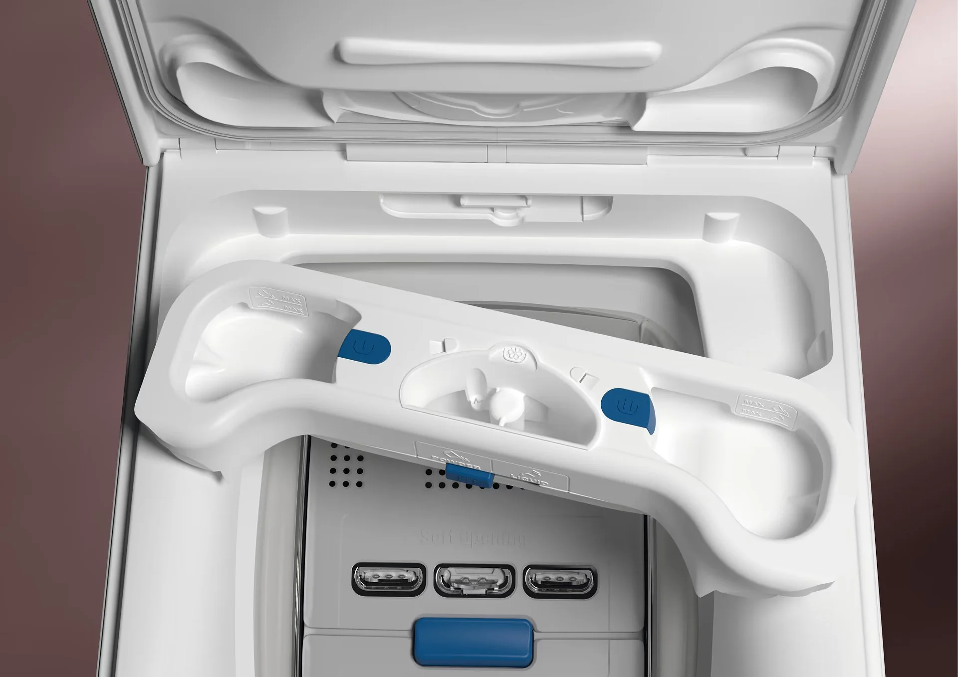 Пральна машина Electrolux вертикальна, 6кг, 1300, A+++, 60см, дисплей, пара, інвертор, білий - 4