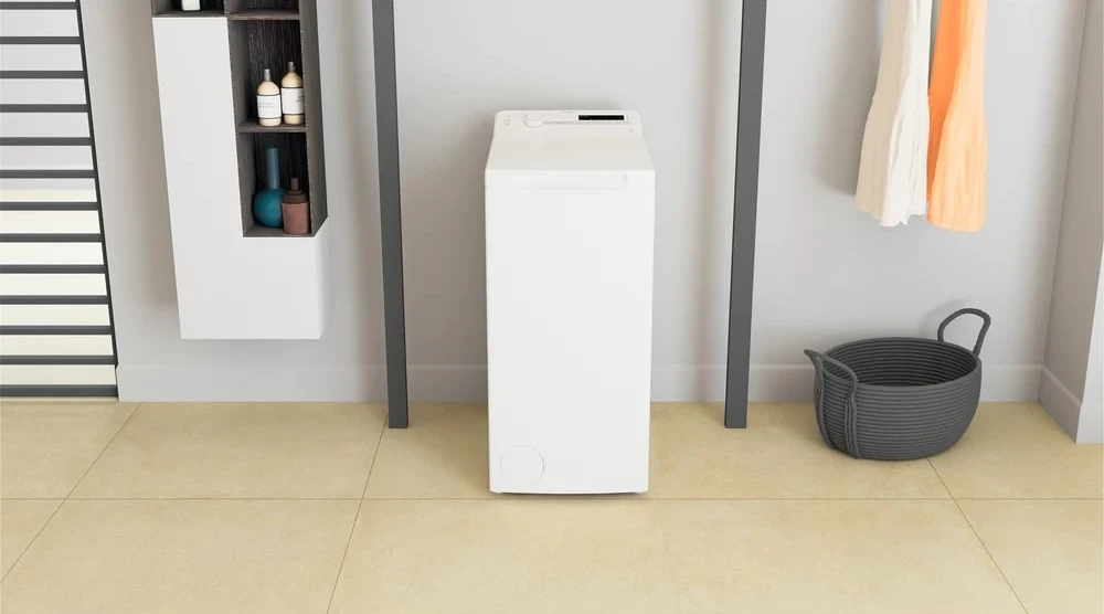 Пральна машина Whirlpool вертикальна, 5,5кг, 1000, A++, 60см, дисплей, білий