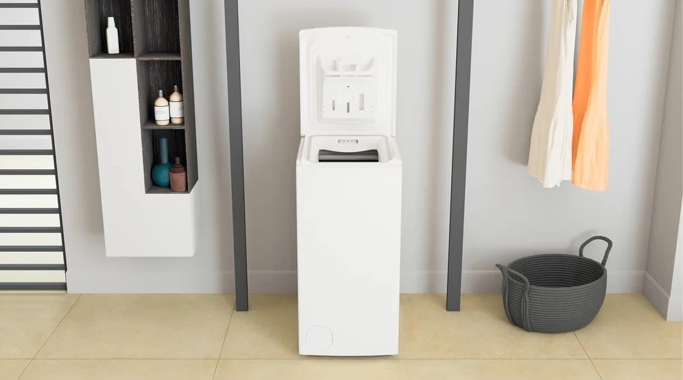 Пральна машина Whirlpool вертикальна, 5,5кг, 1000, A++, 60см, дисплей, білий - 2