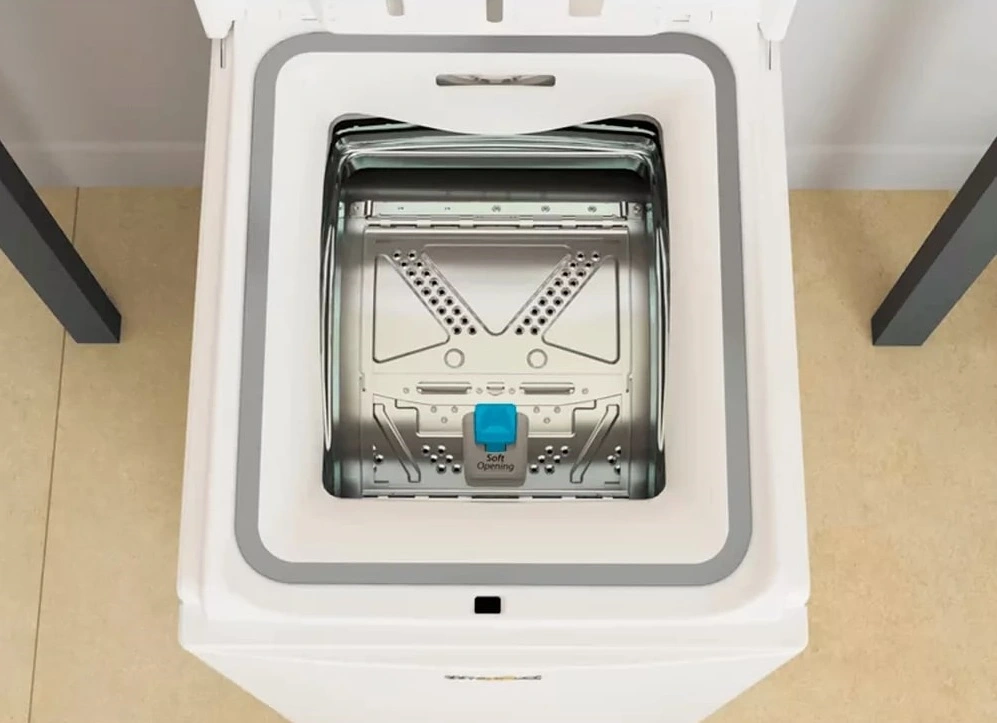 Пральна машина Whirlpool вертикальна, 6кг, 1200, A+++, 60см, дисплей, білий - 3