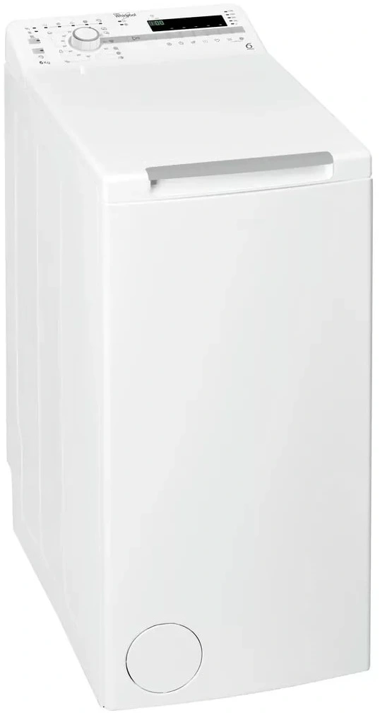 Пральна машина Whirlpool вертикальна, 6кг, 1200, A+++, 60см, дисплей, білий