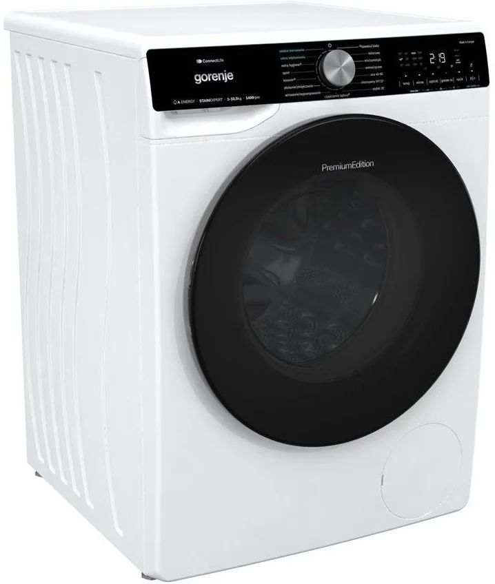 Пральна машина Gorenje фронтальна, 10,5кг, 1400, A+++, 60см, дисплей, інвертор, пара, Wi-Fi, підсвіт - 2