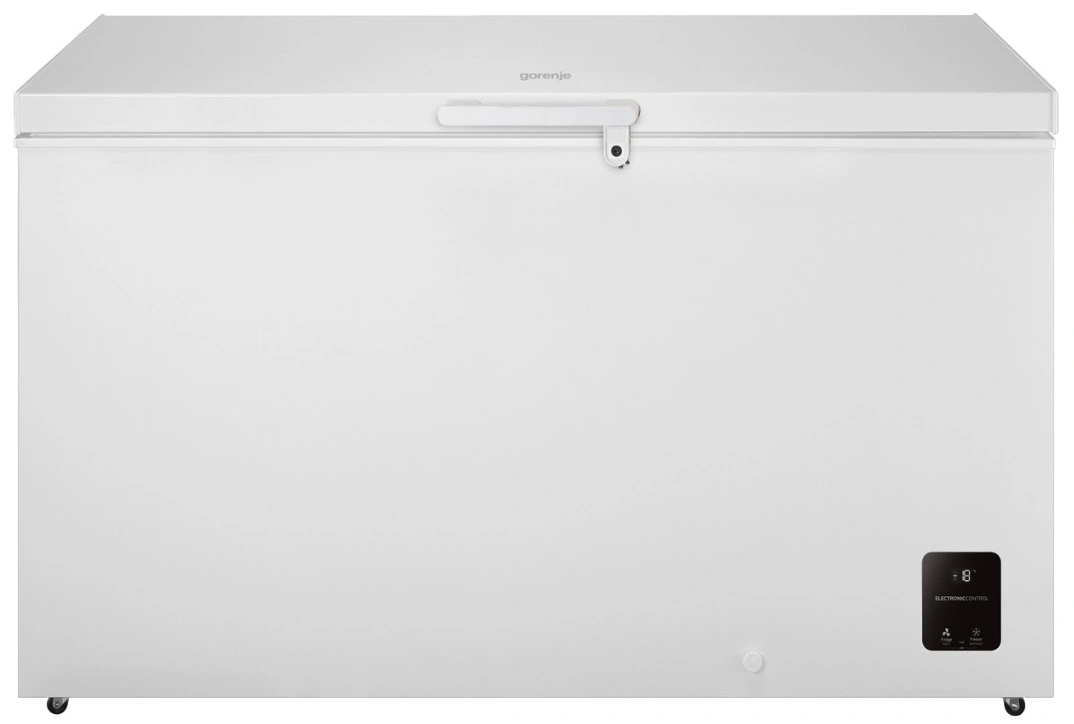 Морозильна скриня Gorenje, 420л, А+, ST, Дисплей, білий