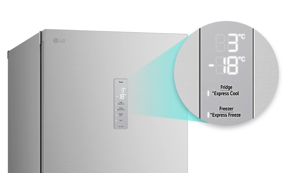 Холодильник LG з нижн. мороз., 203x60х68, холод.відд.-277л, мороз.відд.-107л, 2дв., А++, NF, інв., д - 28