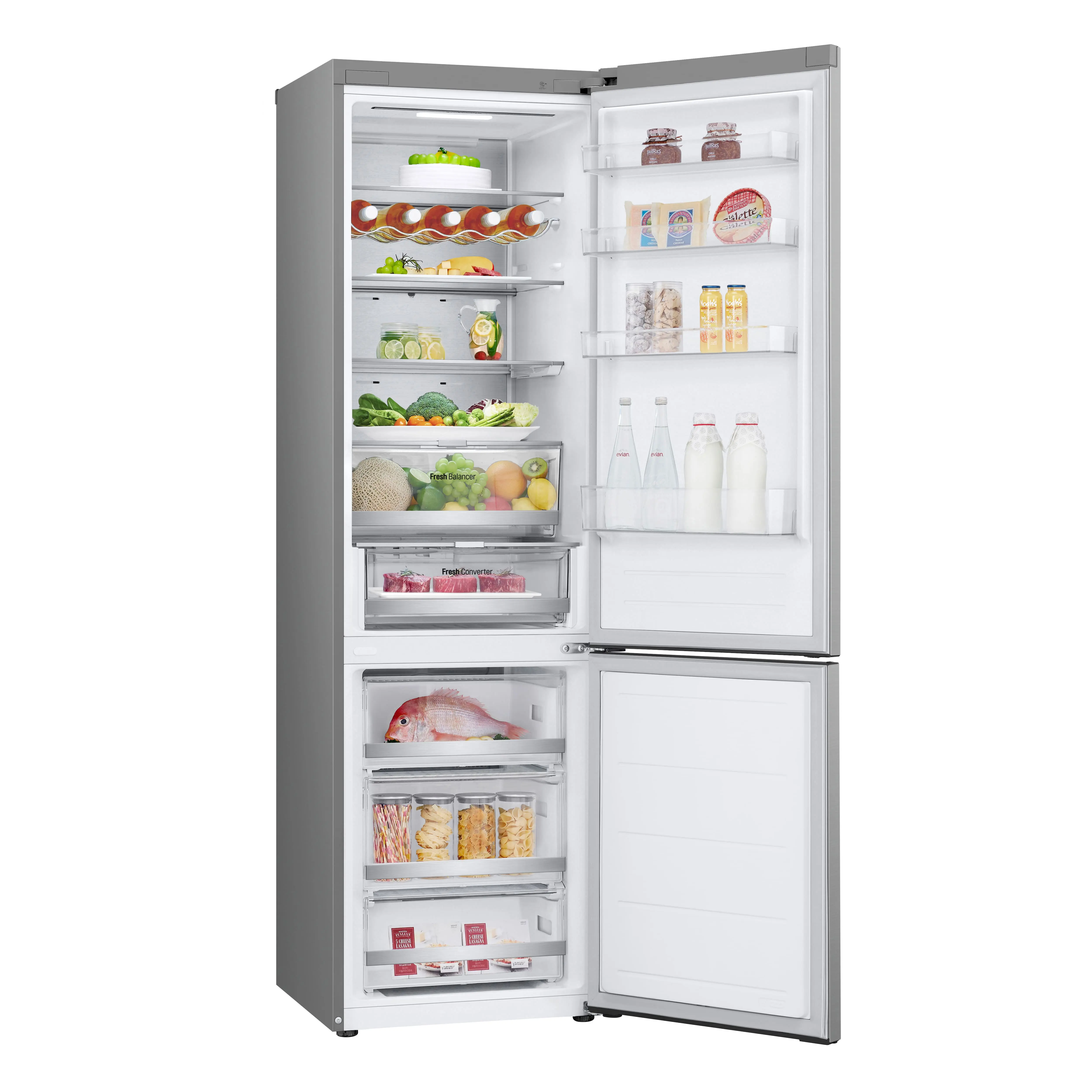 Холодильник LG з нижн. мороз., 203x60х68, холод.відд.-277л, мороз.відд.-107л, 2дв., А++, NF, інв., д - 21