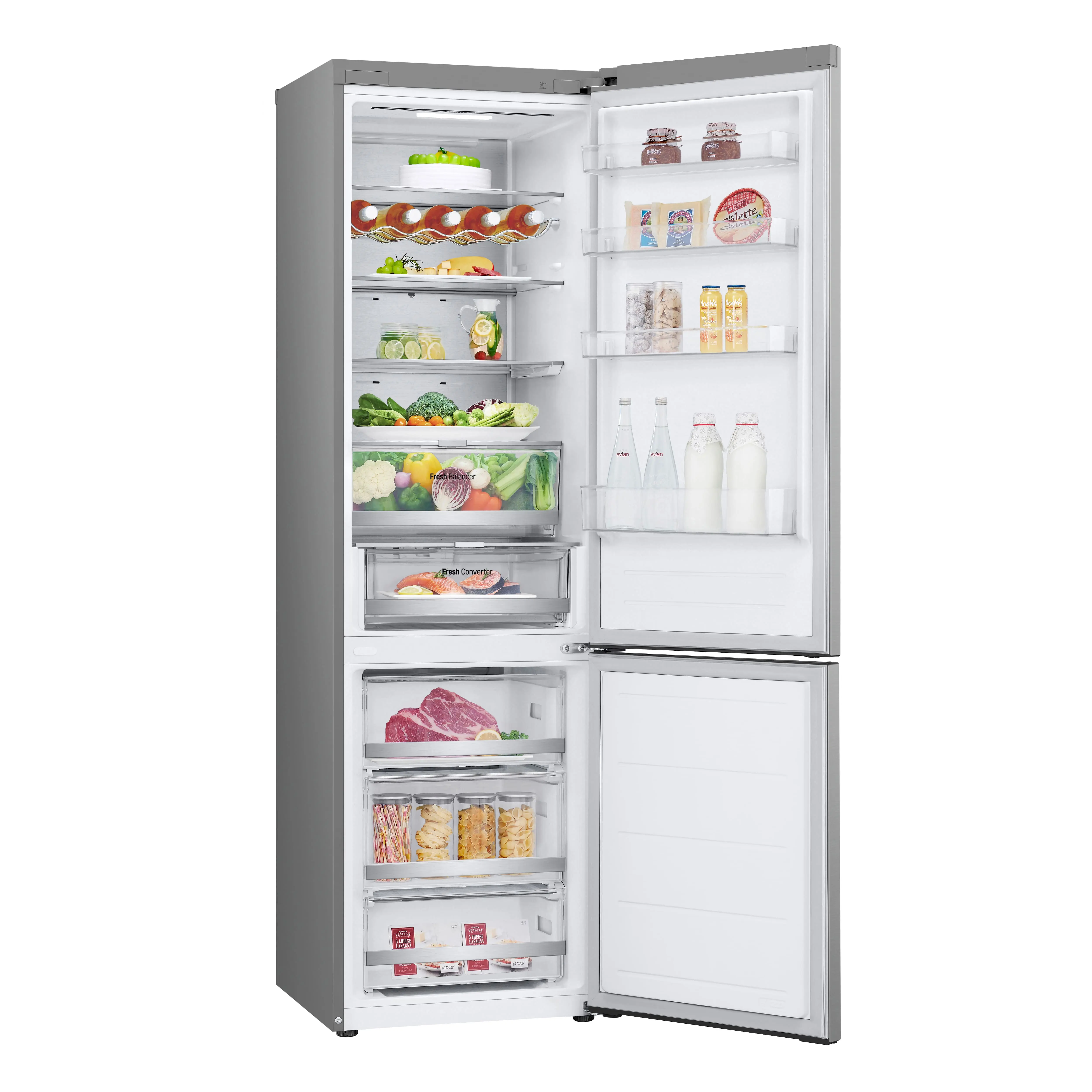 Холодильник LG з нижн. мороз., 203x60х68, холод.відд.-277л, мороз.відд.-107л, 2дв., А++, NF, інв., д - 13