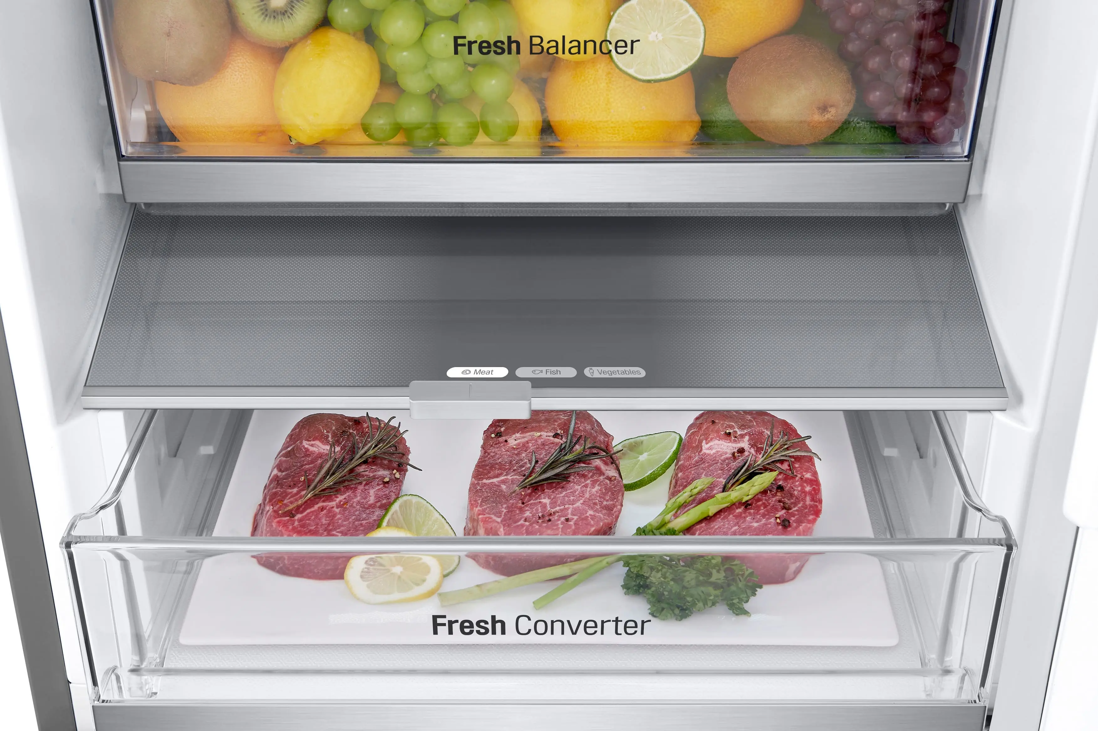 Холодильник LG з нижн. мороз., 203x60х68, холод.відд.-277л, мороз.відд.-107л, 2дв., А++, NF, інв., д - 27