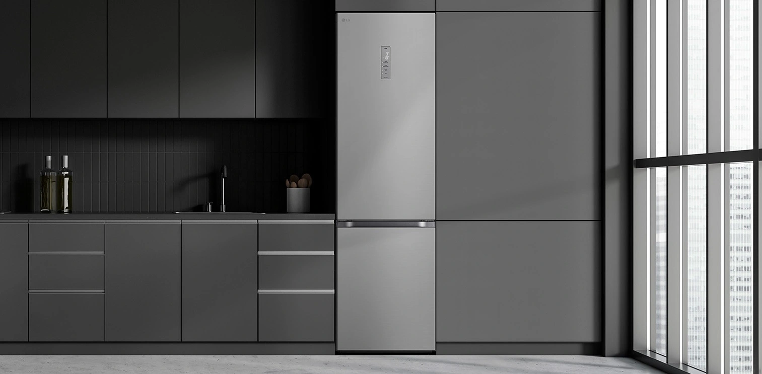 Холодильник LG з нижн. мороз., 203x60х68, холод.відд.-277л, мороз.відд.-107л, 2дв., А++, NF, інв., д - 2