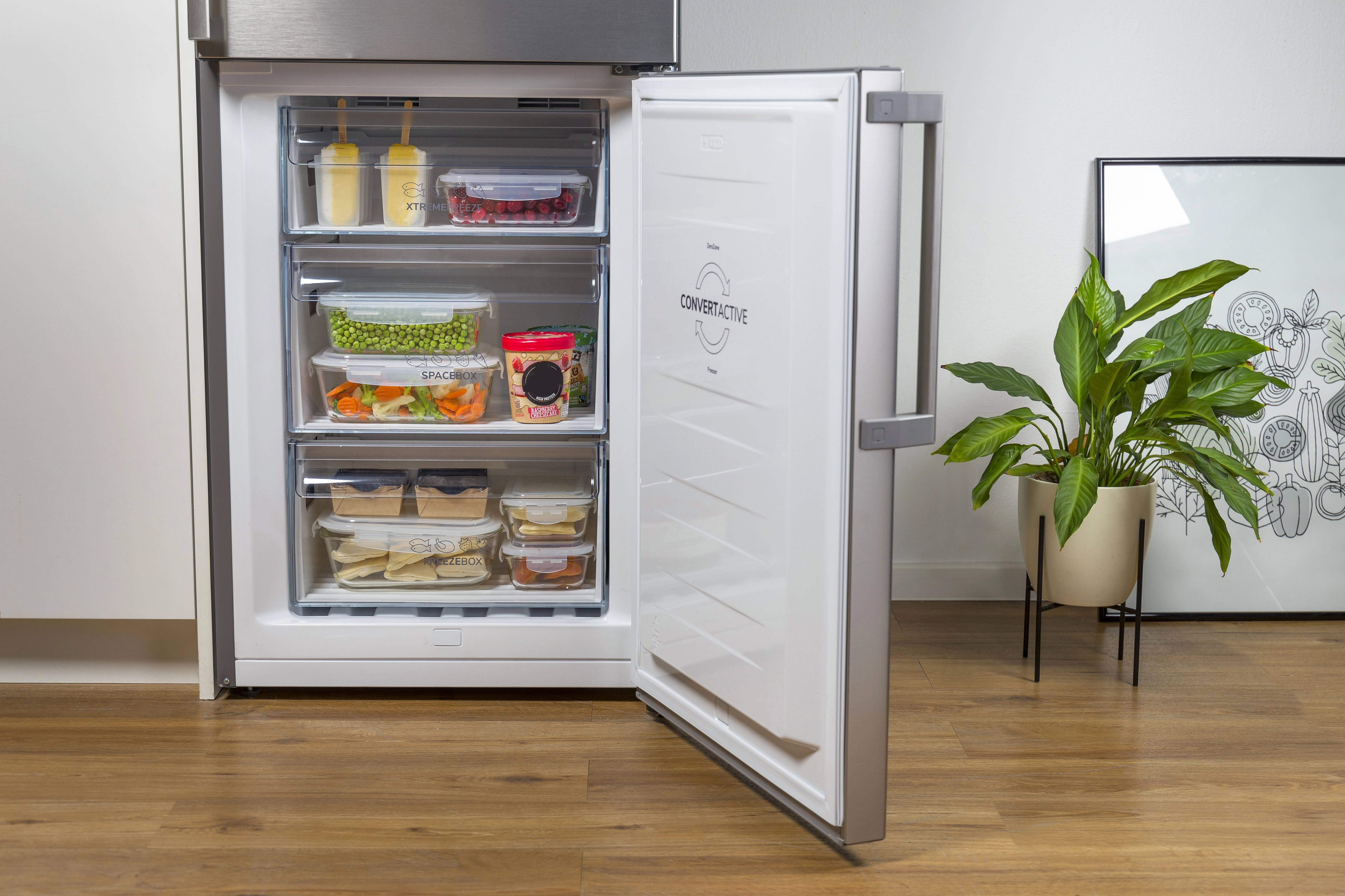 Холодильник з нижн. мороз. камерою Gorenje NRC6204SXL5M, 178х66х60см, 2 двері, 255( 106)л, А++, NF+, - 16