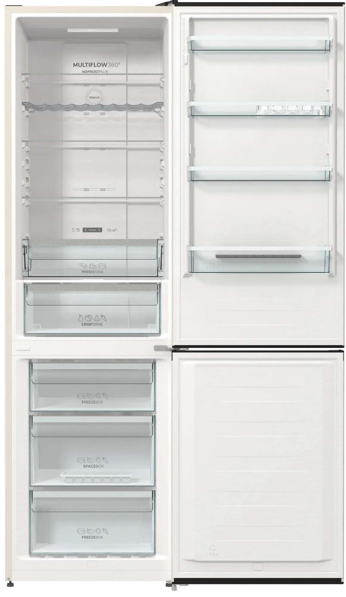 Холодильник з нижн. мороз. камерою Gorenje NRK6202AC4, 200х60х60см, 2 двері, 235( 96)л, А+, NoFrost+ - 6