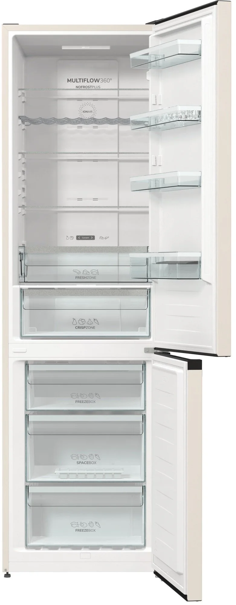 Холодильник з нижн. мороз. камерою Gorenje NRK6202AC4, 200х60х60см, 2 двері, 235( 96)л, А+, NoFrost+ - 9