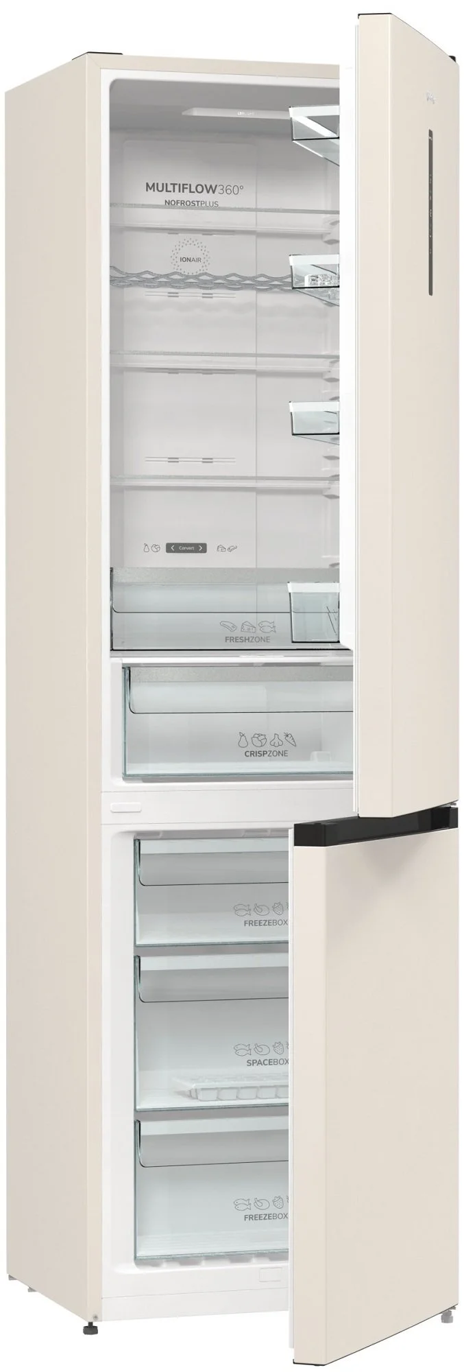 Холодильник з нижн. мороз. камерою Gorenje NRK6202AC4, 200х60х60см, 2 двері, 235( 96)л, А+, NoFrost+ - 10