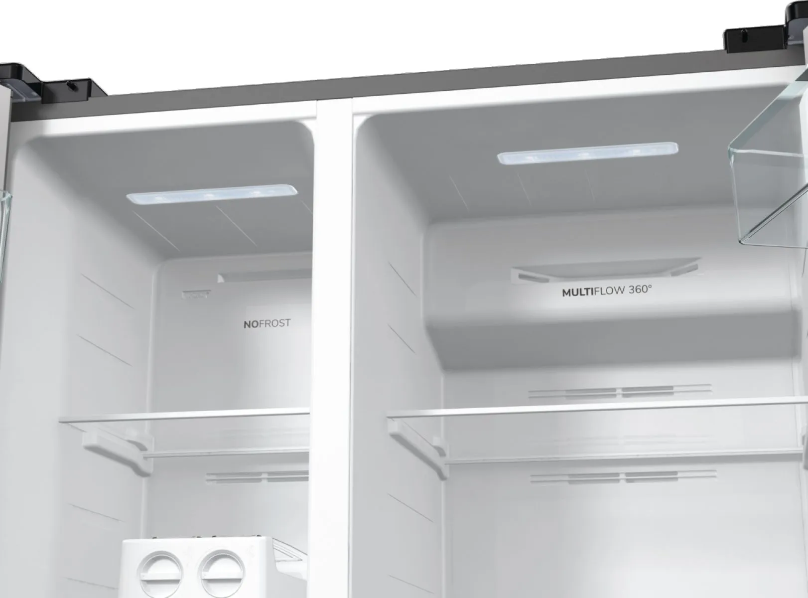 Холодильник SBS Gorenje, 179х67х92см, 2 двері, 356( 191)л, А++, NF+, Інв. , Зона св-ті, Зовн. Диспл, - 10