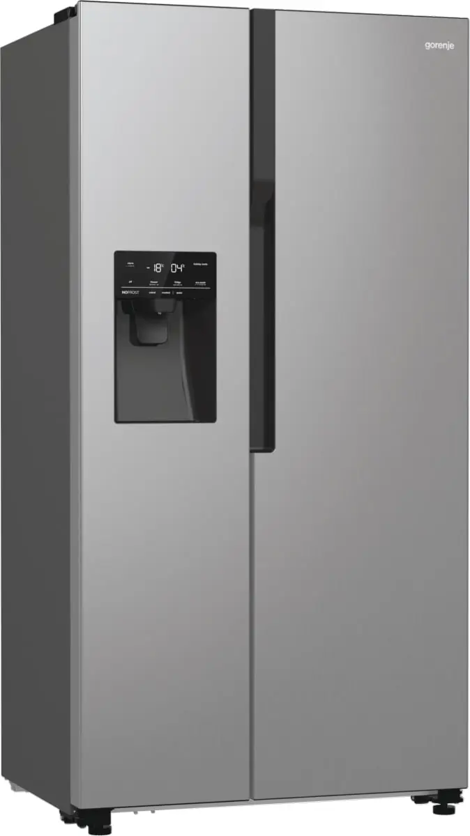 Холодильник SBS Gorenje, 179х70х92см, 2 двері, 376(190)л, А++, NF+, Інв., Зона св-ті, диспенсер, ген - 2