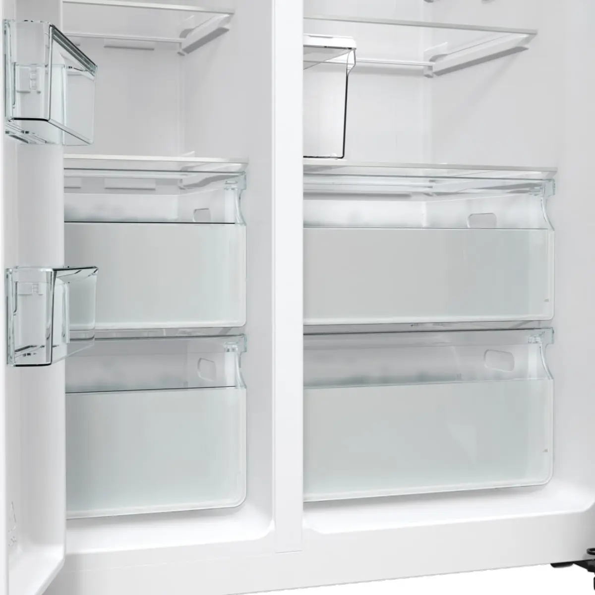 Холодильник SBS Gorenje, 179х70х92см, 2 двері, 376(190)л, А++, NF+, Інв., Зона св-ті, диспенсер, ген - 13