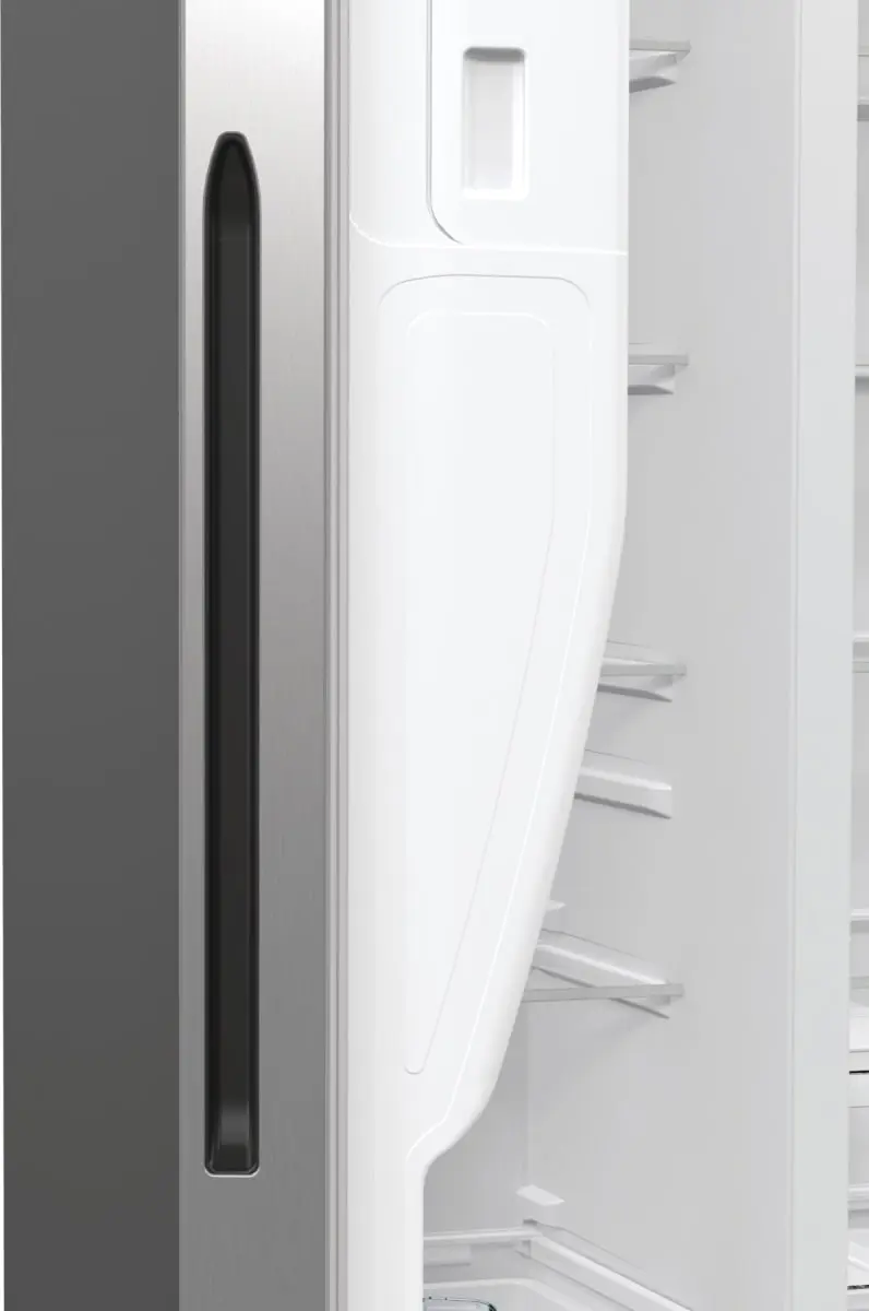 Холодильник SBS Gorenje, 179х70х92см, 2 двері, 376(190)л, А++, NF+, Інв., Зона св-ті, диспенсер, ген - 14