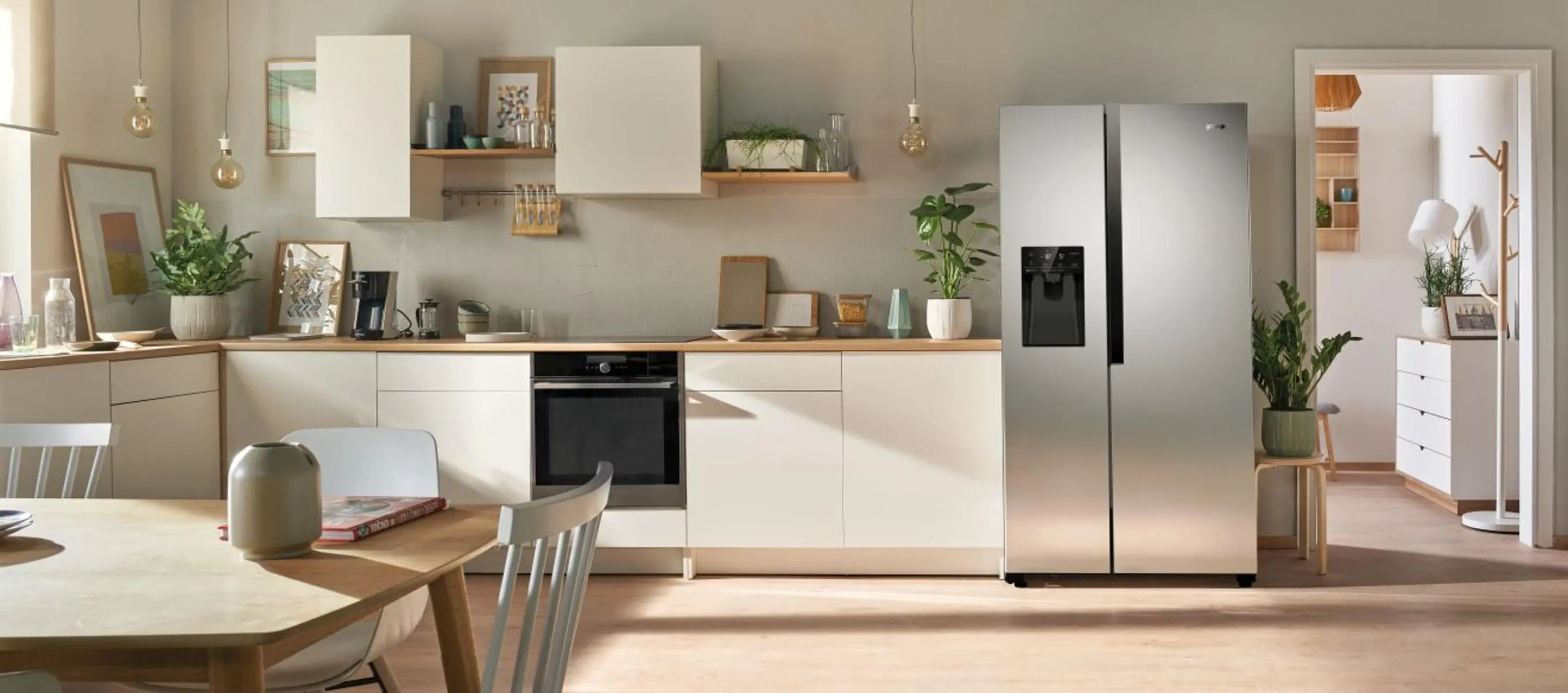 Холодильник Gorenje SBS, 179x68x91см, 2 дв., Х- 368л, М- 167л, A++, NF Plus,  Інвертор, диспенсер, Д - 3