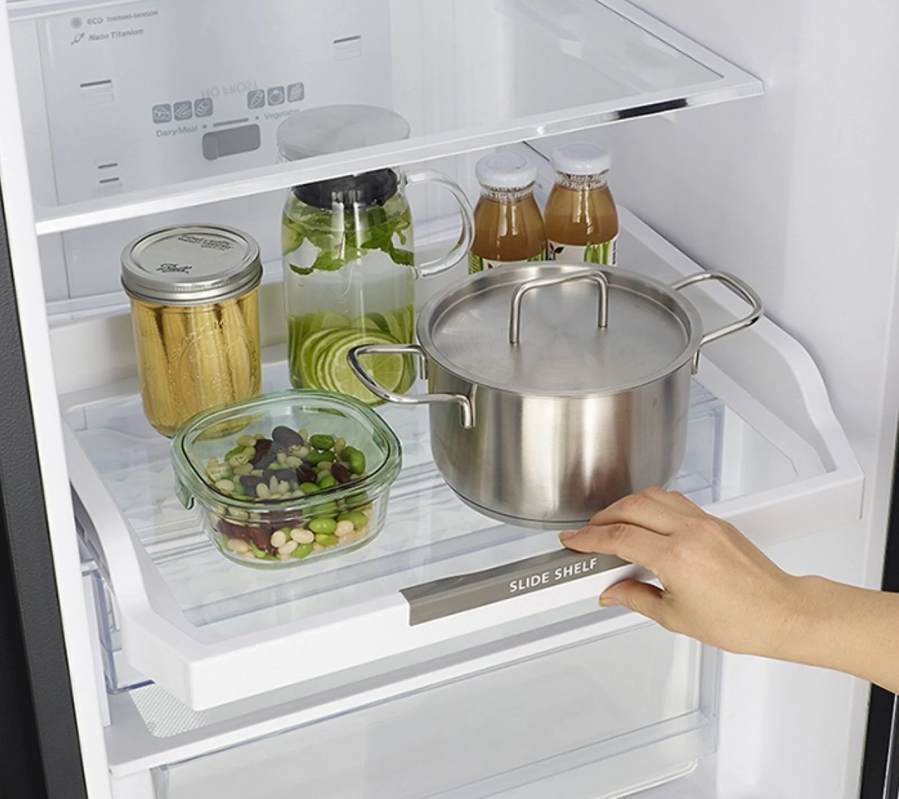 Холодильник Hitachi з нижн. мороз., 190x60х65, холод.відд.-215л, мороз.відд.-115л, 2дв., А++, NF, ін - 5