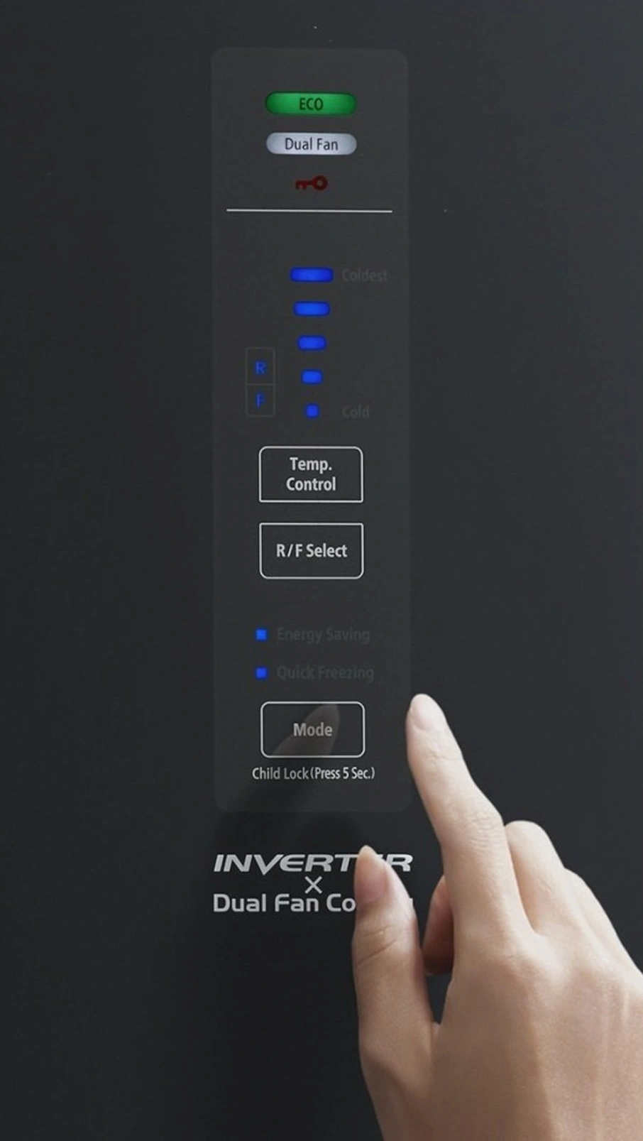 Холодильник Hitachi з нижн. мороз., 190x60х65, холод.відд.-215л, мороз.відд.-115л, 2дв., А++, NF, ін - 6