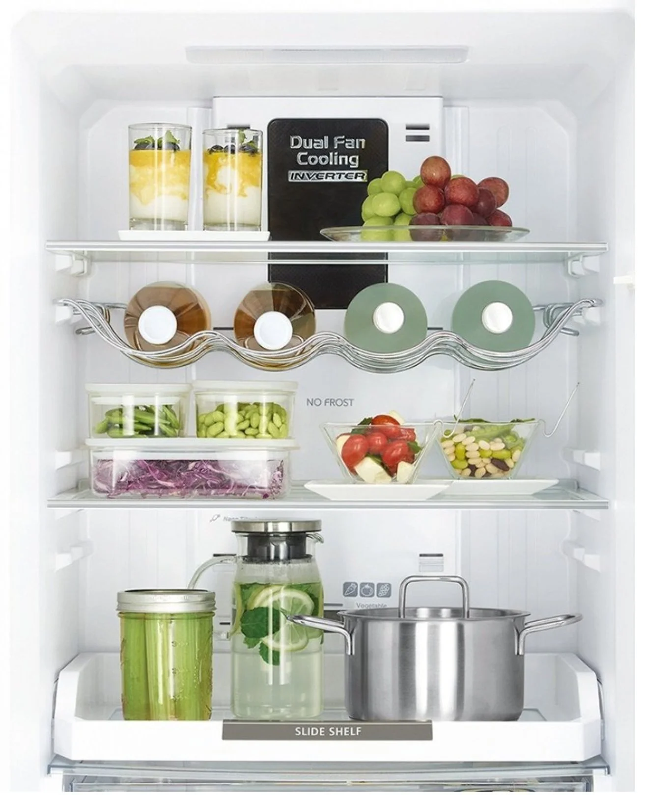 Холодильник Hitachi з нижн. мороз., 190x60х65, холод.відд.-215л, мороз.відд.-115л, 2дв., А++, NF, ін - 4