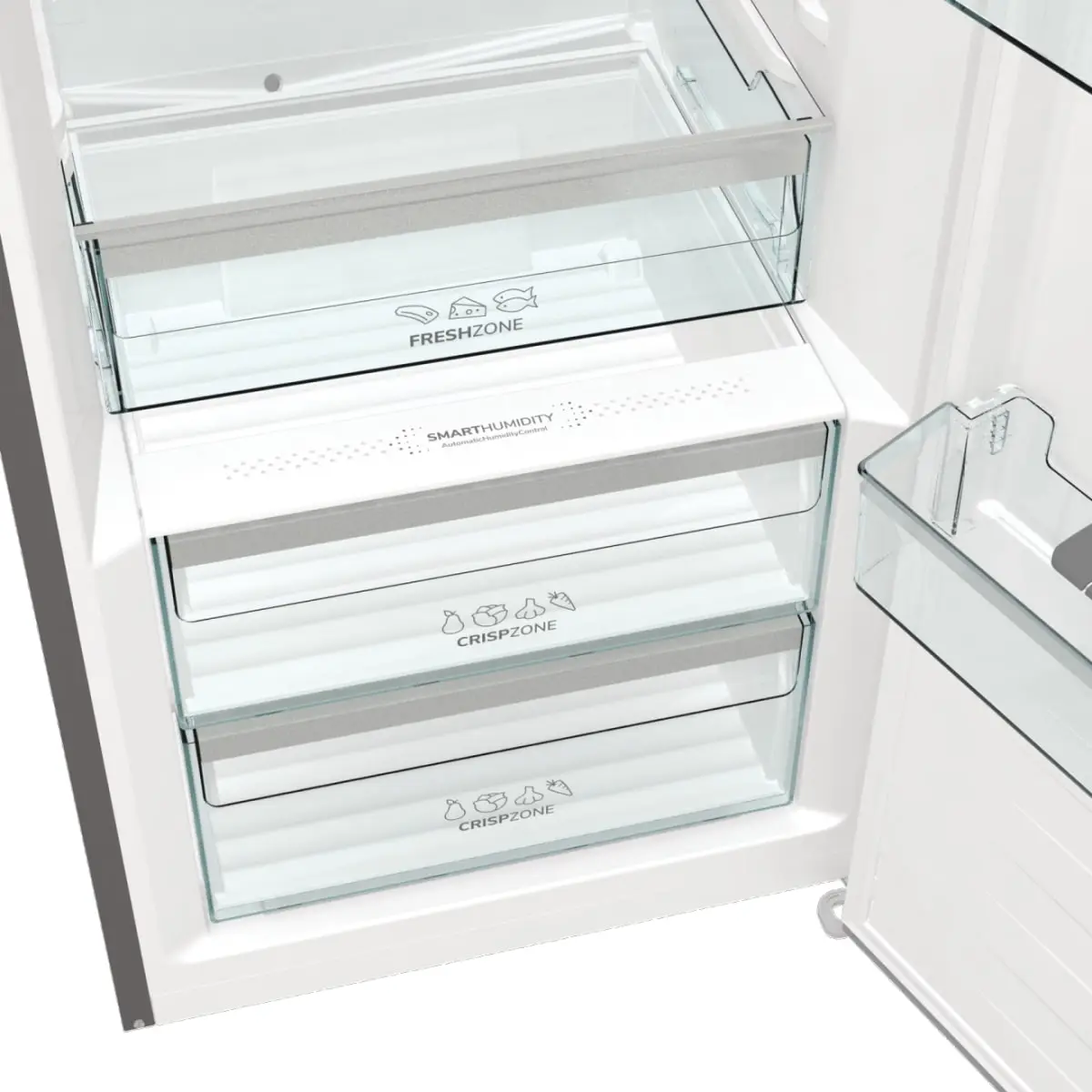 Холодильна камера Gorenje, 185x60х66, 398л, А++, дисплей, зона св-ті, матовий нерж - 11
