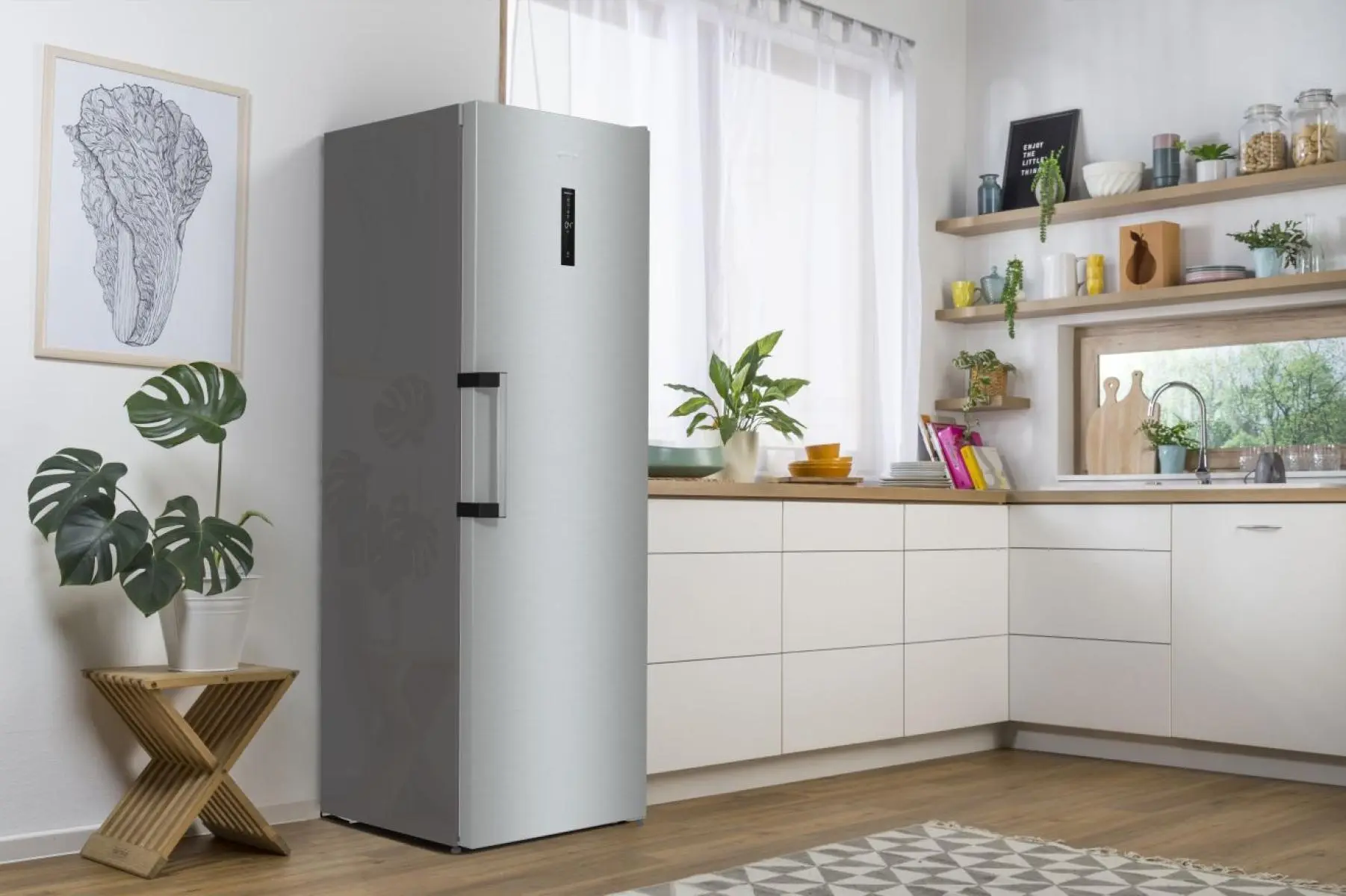 Холодильна камера Gorenje, 185x60х66, 398л, А++, дисплей, зона св-ті, матовий нерж - 2
