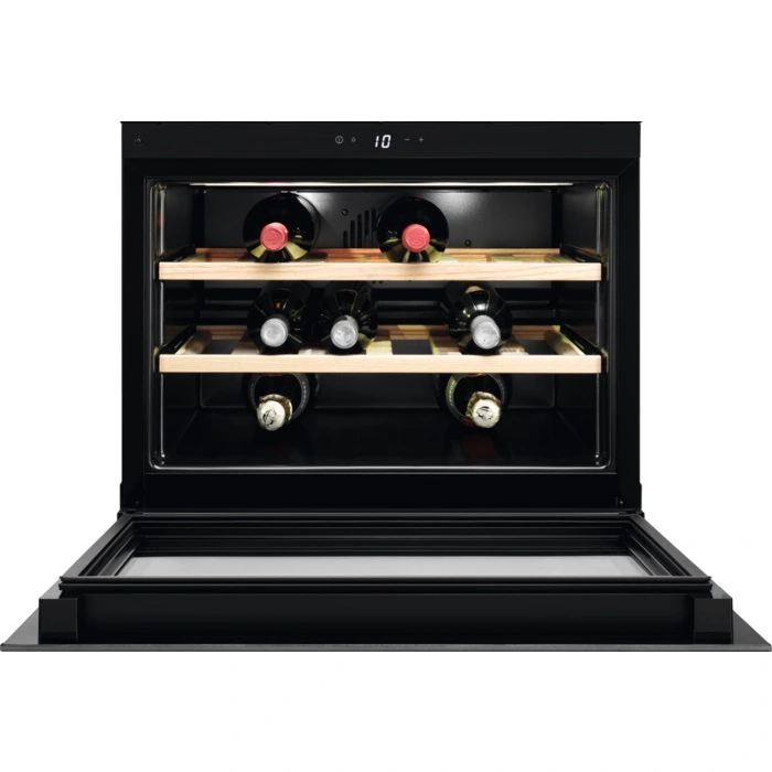 Холодильник Electrolux вбудований для вина, 45x60х56, полок - 2, зон - 1, бут-18, ST, чорний матовий - 3