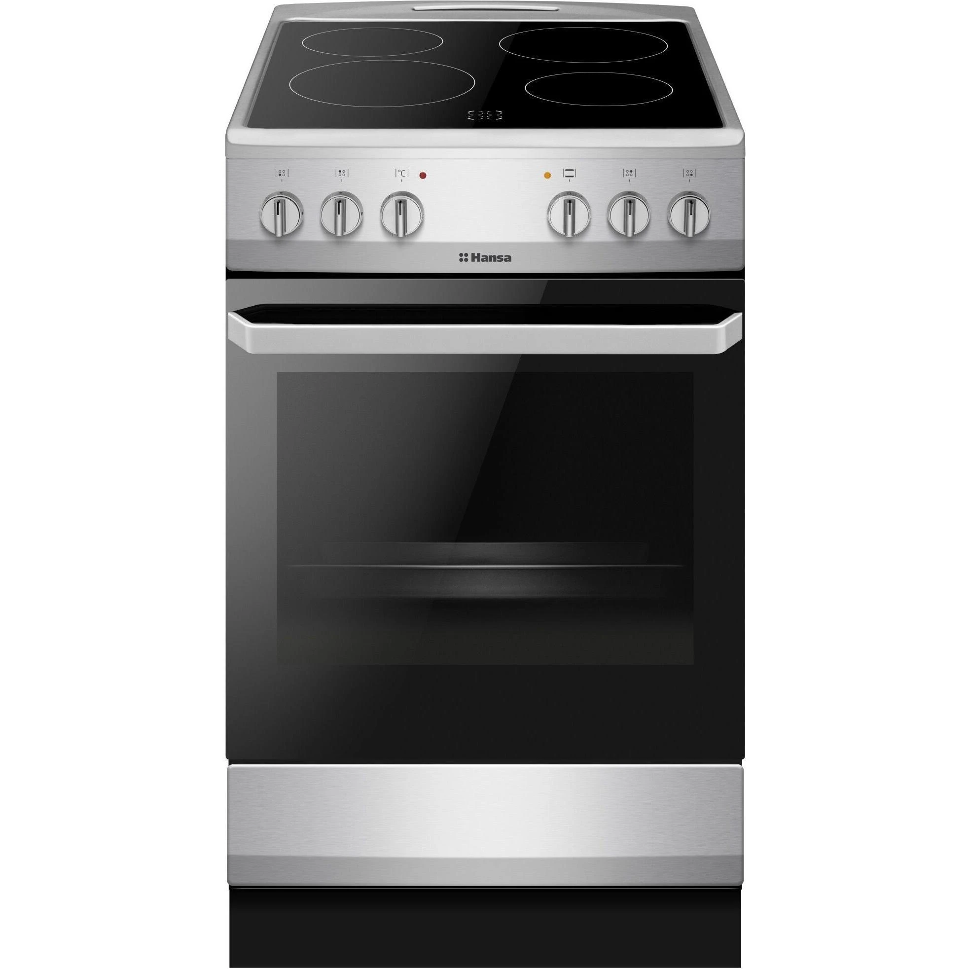 Плита Hansa електрична склокерамічна, 62л, 50x60см, конвекція, нерж - 2