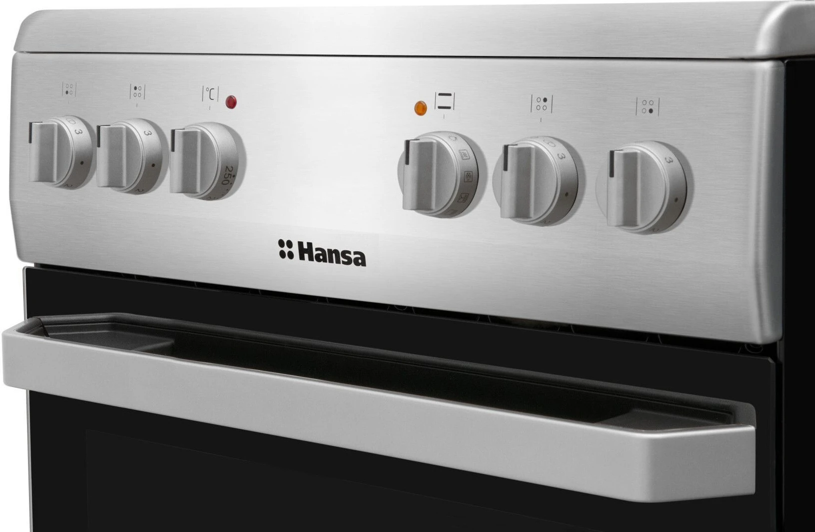 Плита Hansa електрична склокерамічна, 62л, 50x60см, конвекція, нерж - 4