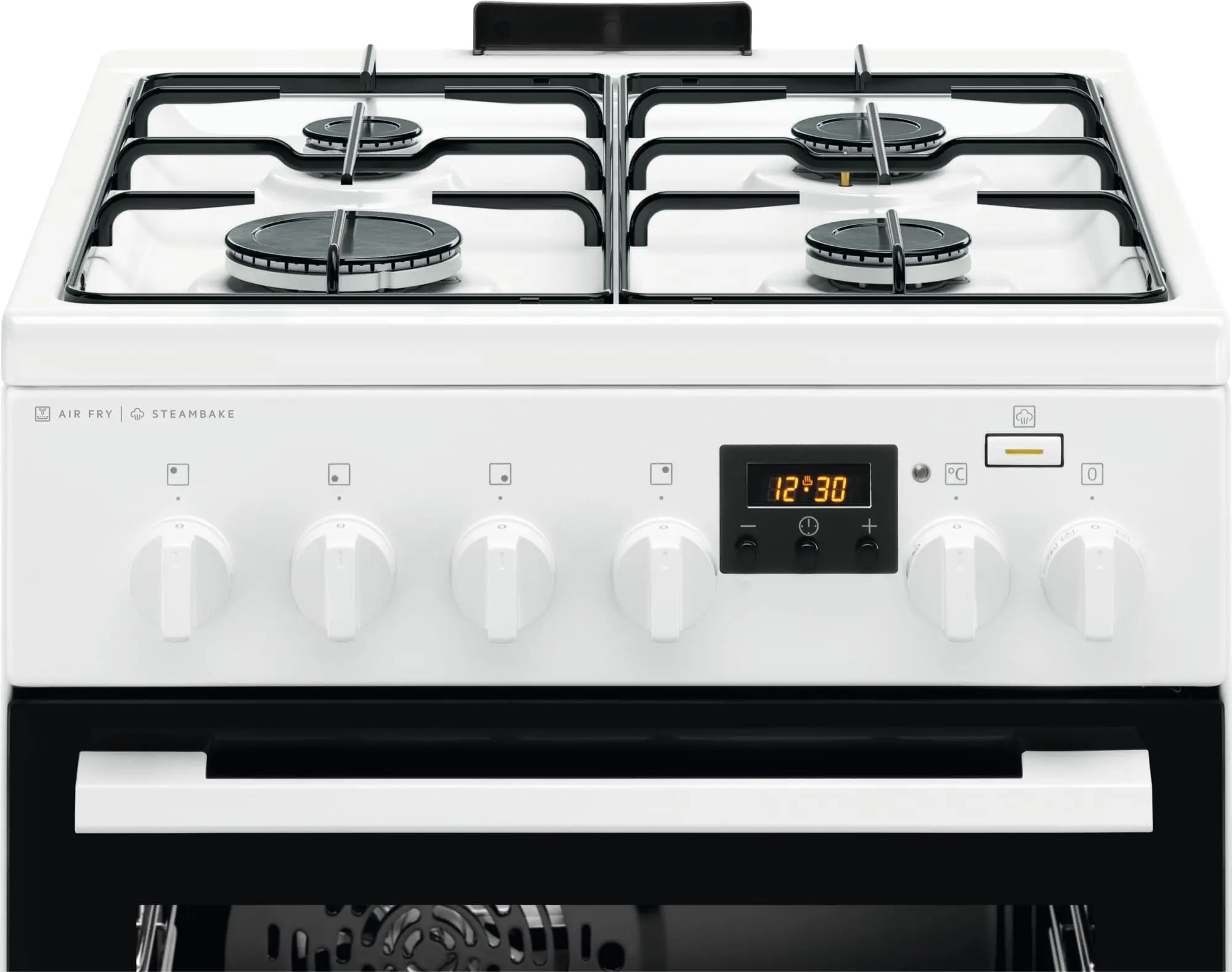 Плита Electrolux комбінована, 58л, 50x60см, дисплей, конвекція, пара, білий - 3
