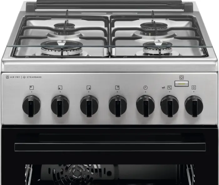 Плита Electrolux комбінована, 58л, 50x60см, конвекція, пара, нерж - 2