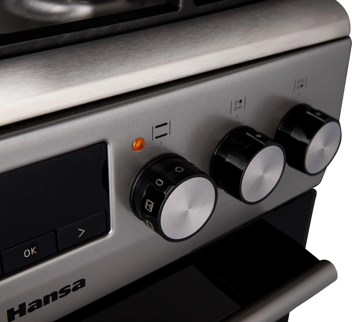 Плита Hansa комбінована, 65л, 50x60см, дисплей, конвекція, чавун, нерж - 13