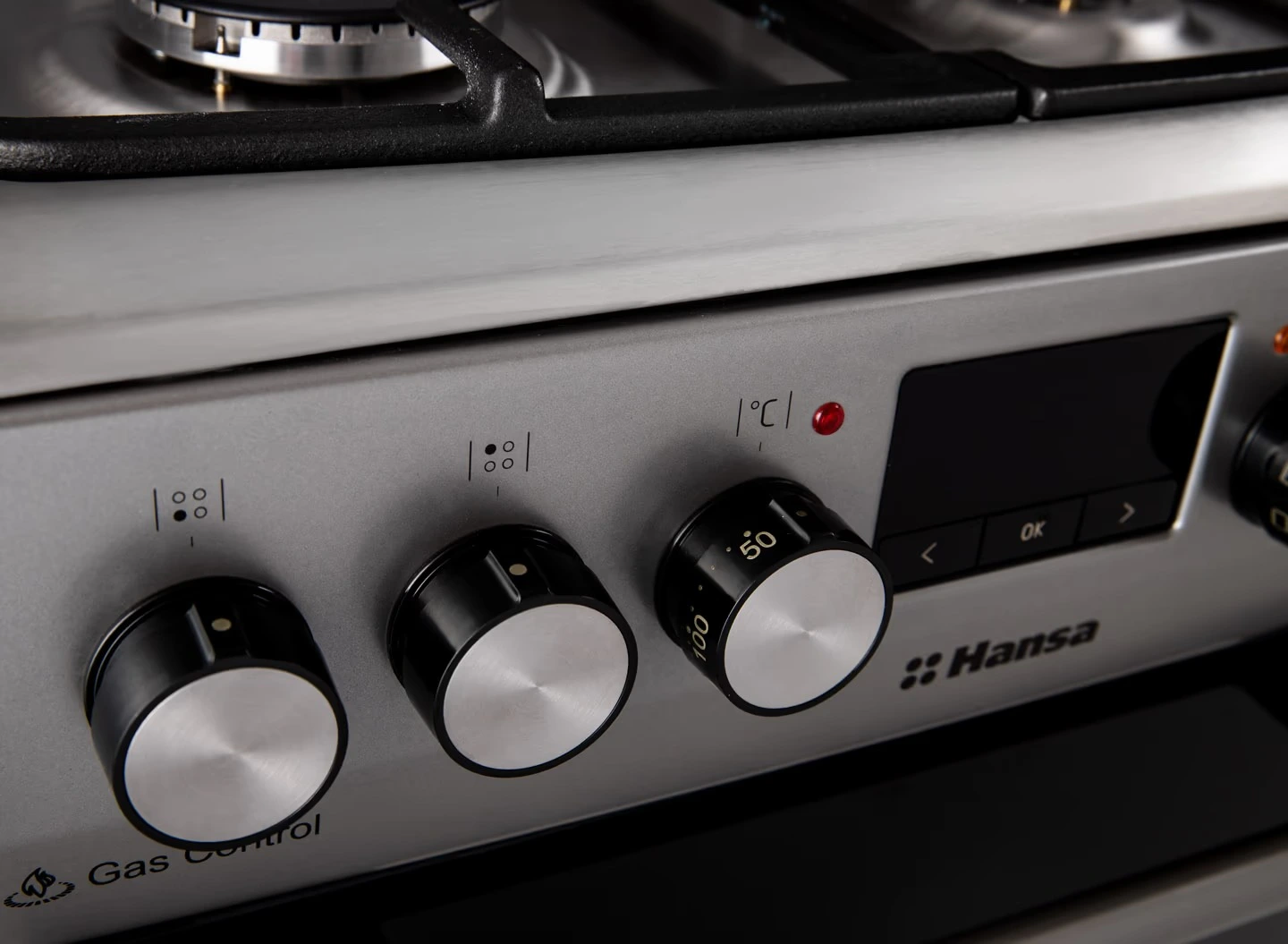 Плита Hansa комбінована, 65л, 50x60см, дисплей, конвекція, чавун, нерж - 12