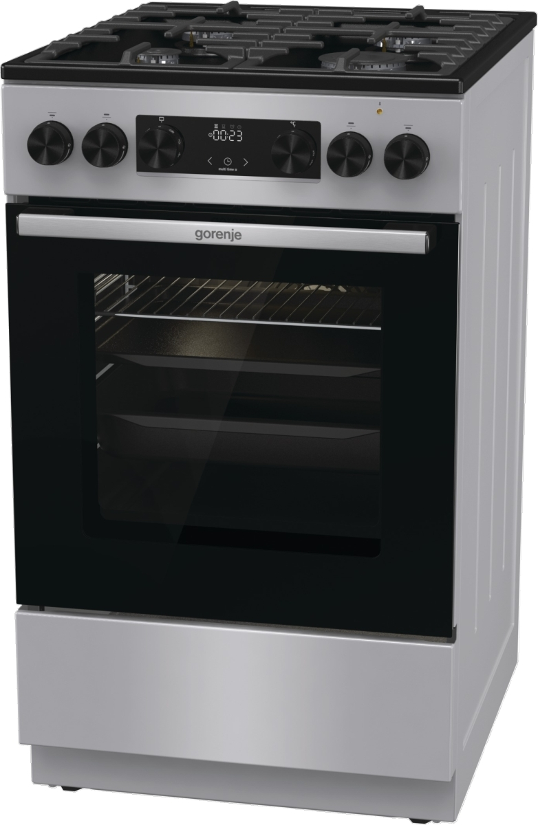 Плита Gorenje комбінована, 70л, 50x60см, дисплей, чавун, нерж - 8